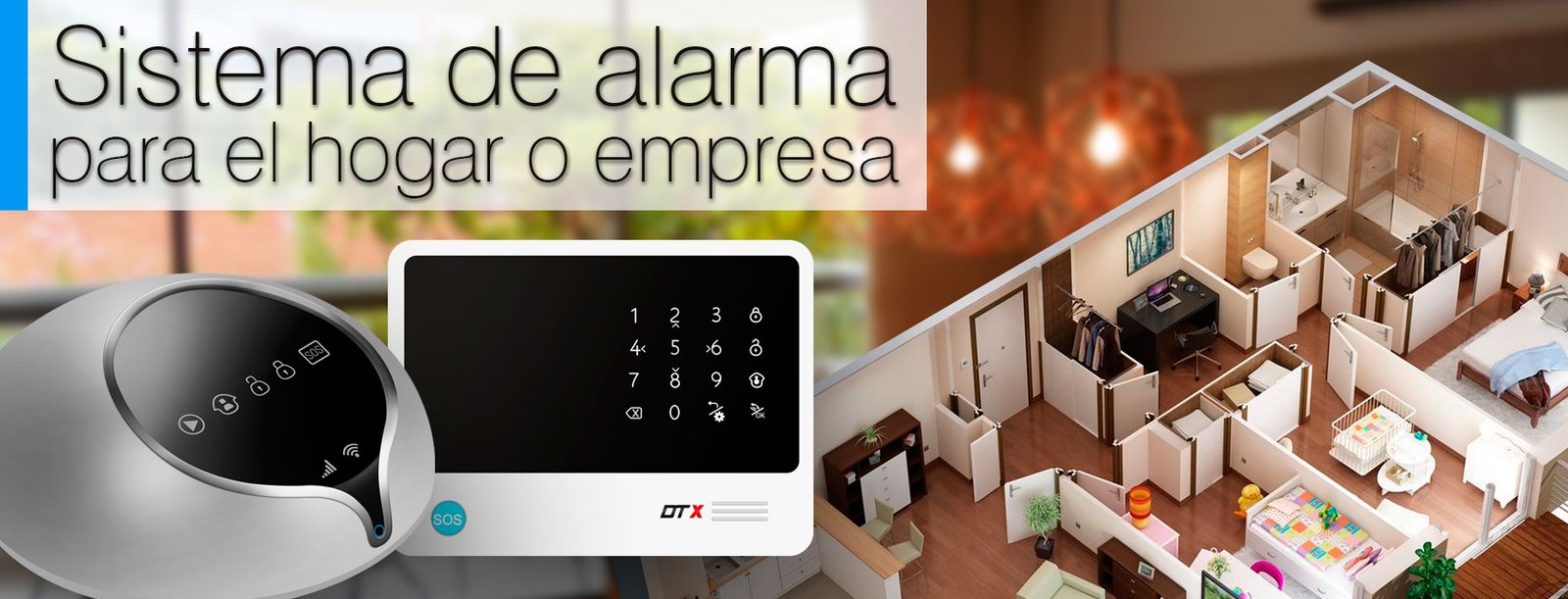 Sistema de alarma para el hogar o empresa