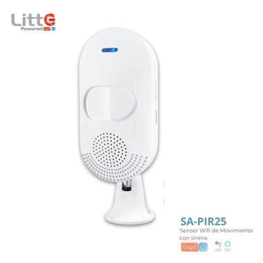 SA-PIR55 Litte, Sensor de Movimiento PIR WiFi con Alarma Sonora Tuya Smartlife