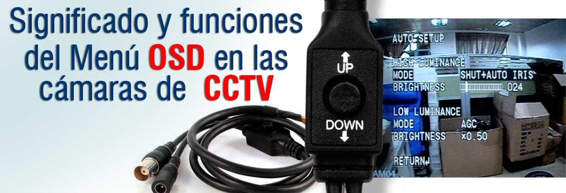 Significado y funciones del Menú OSD en las cámaras de CCTV